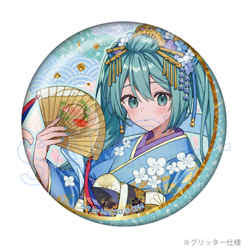 初音ミク 百鬼夜行 ～麗宴～ グリッターBIG缶バッジ - 株式会社ツインクル