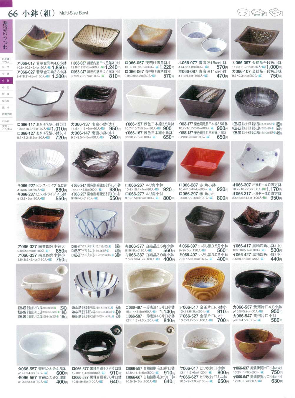 食器 小鉢（組）Multi-Size Bowl ときわ27－66ページ