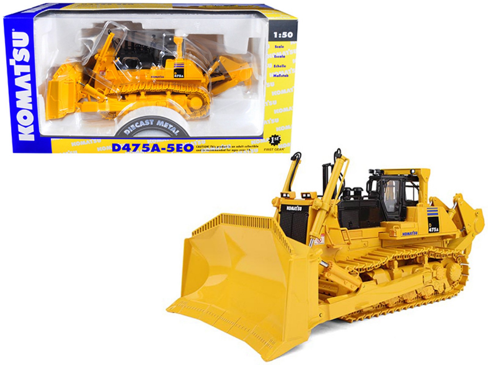 First Gear Komatsu D475A-5EO Dozer 1/50 | Mercari