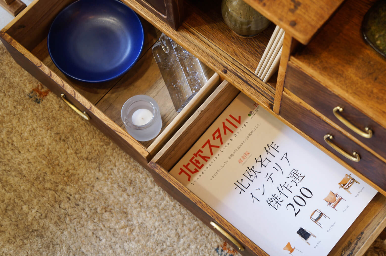 昭和レトロ 茶箪笥 和棚 シェルフ / Japanese Retro Wooden Shelf