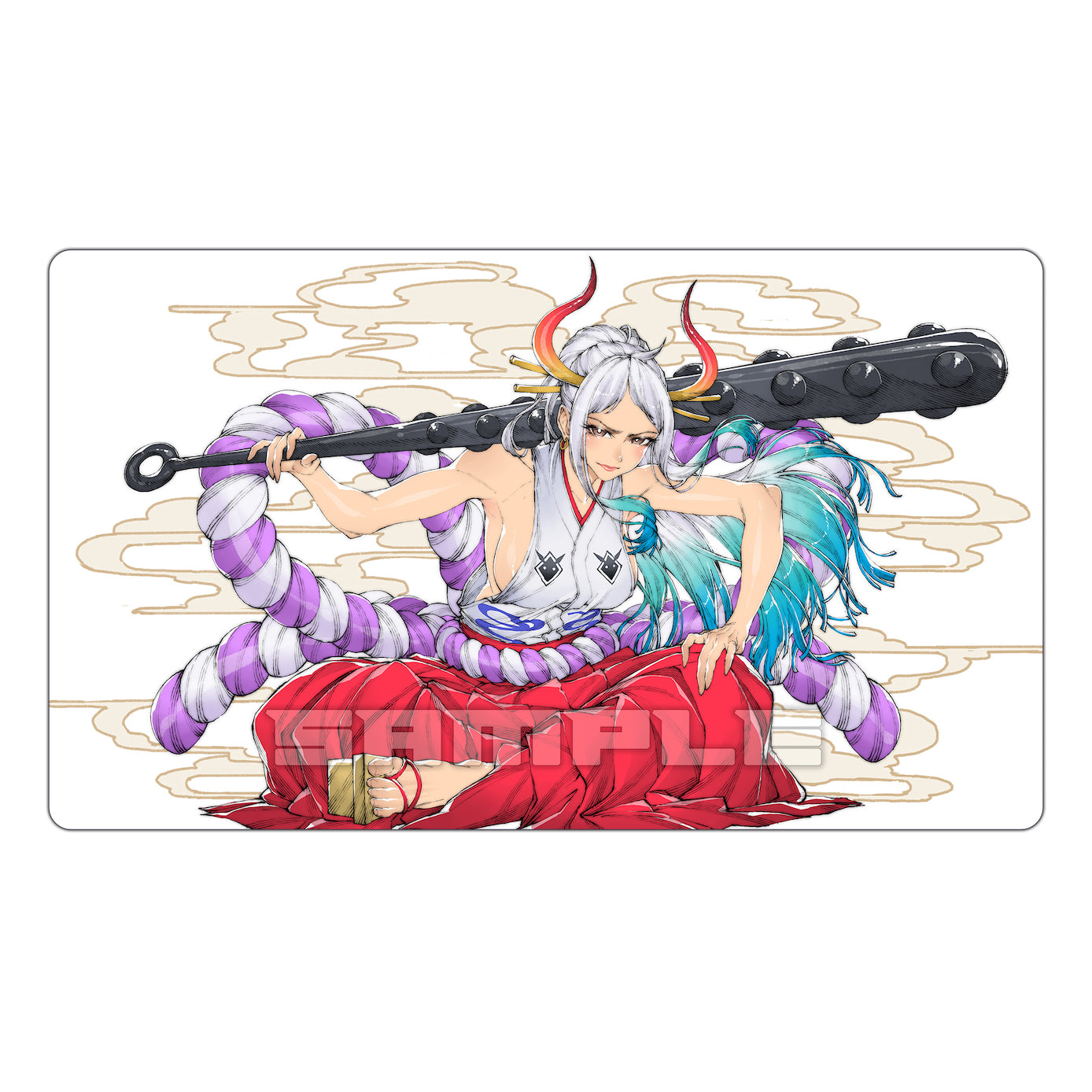 鬼姫、ヤマトTCGプレイマット – Usagi Draws