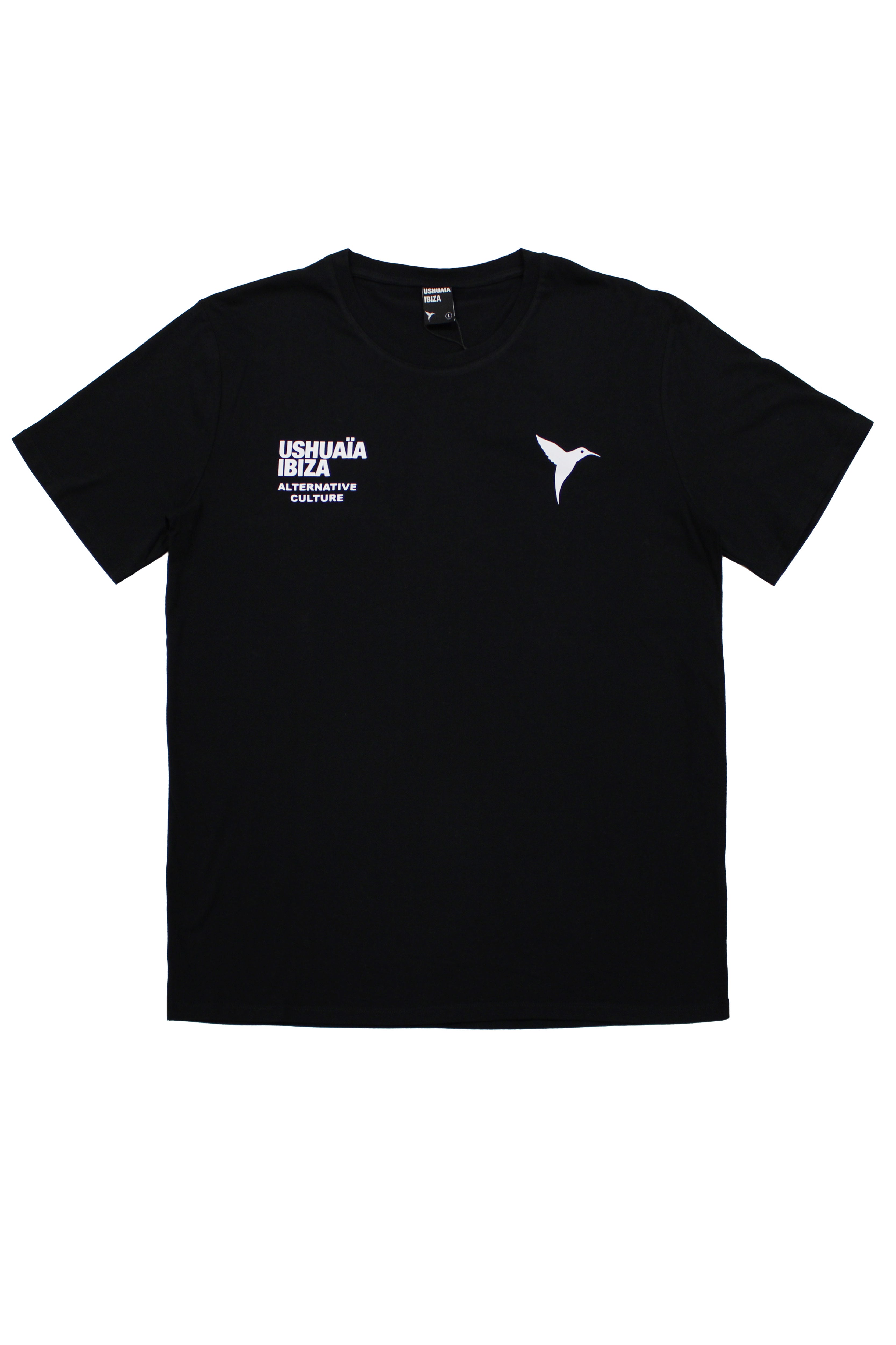 Ushuaïa Ibiza Black Basic T-Shirt | Men's Limited Edition