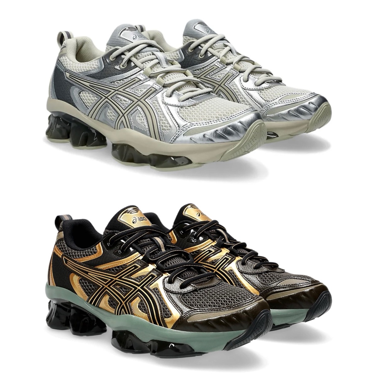 ASICS GEL-Quantum Kinetic “Dark Sepia/Black” & “White/Light Dust