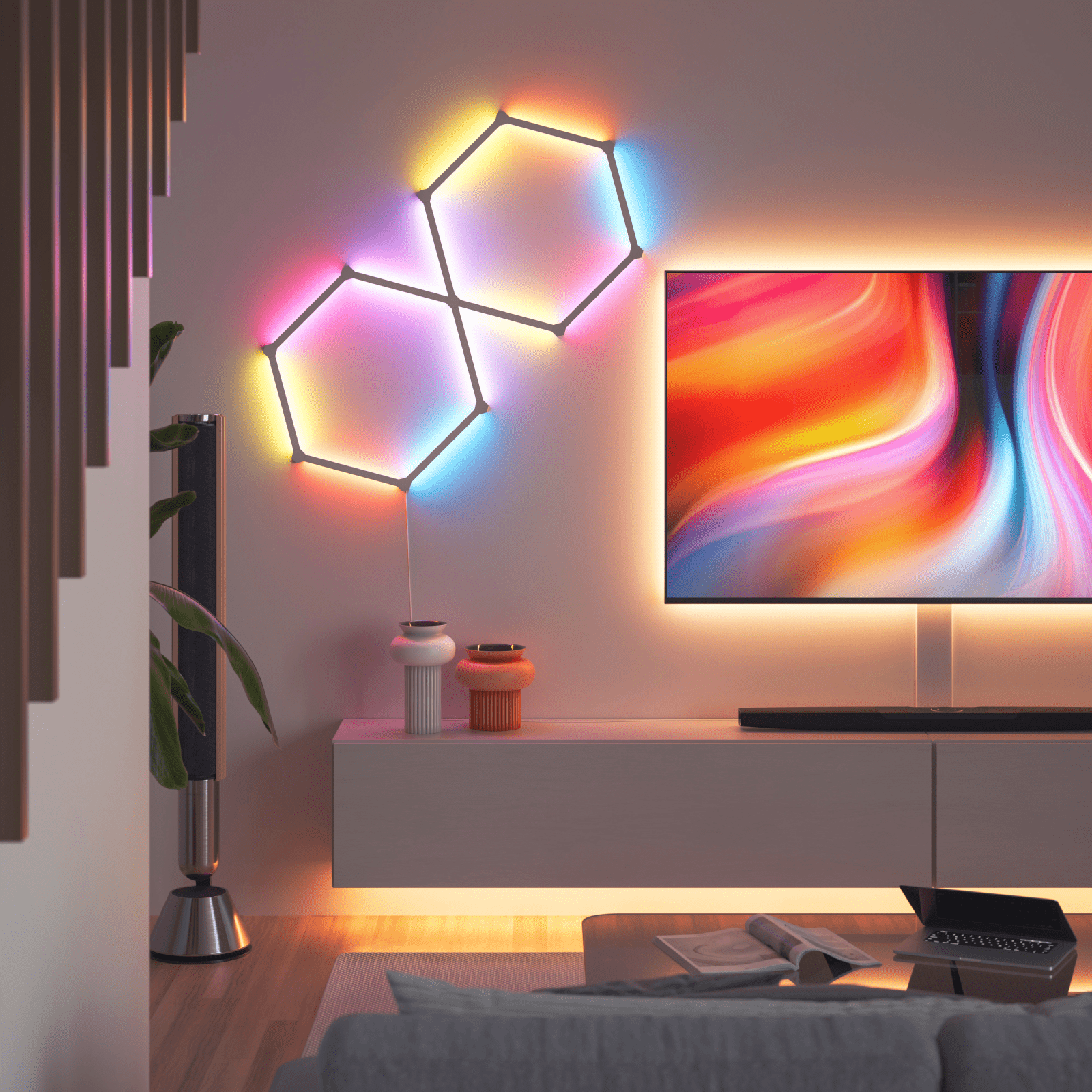 Nanoleaf Lines 60 Degrees | Smart LED Light Bars Kit (12 Pack