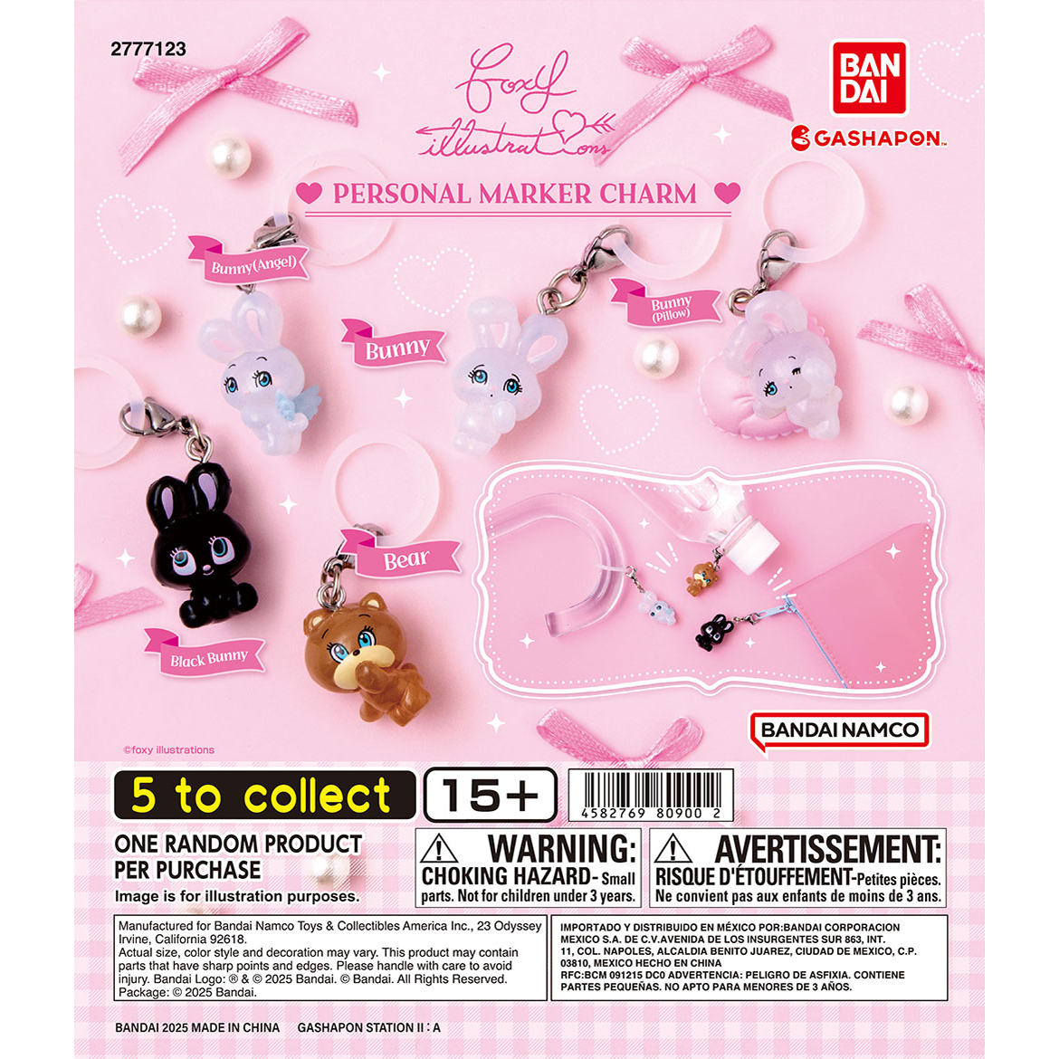 FOXY ILLUSTRATIONS PERSONAL MARKER CHARM | NEW | Gashapon US official