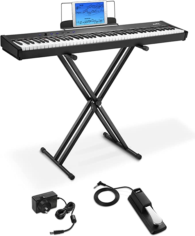 Moukey MEP-110 Beginner Digital Piano 88 Key Full-Size Semi-Weighted E
