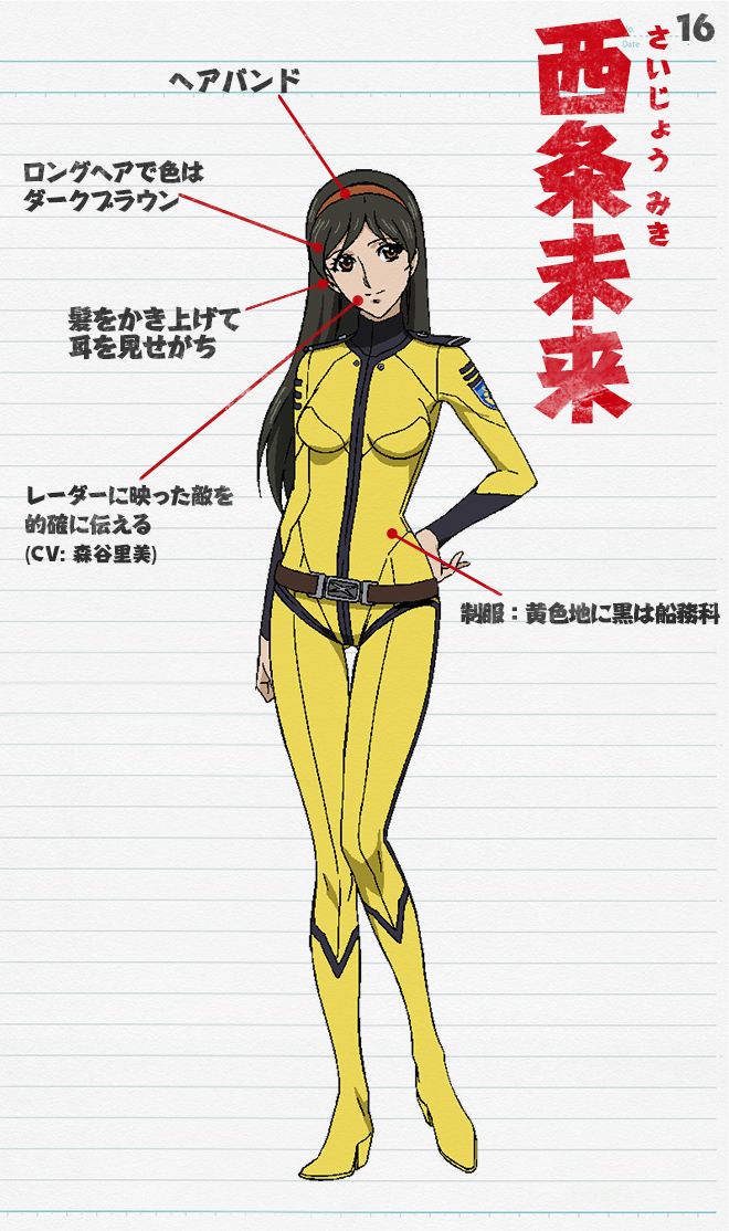 宇宙戦艦ヤマト紀行］キャラクターファイル:16 西条未来 - V-STORAGE