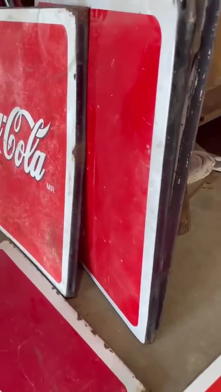 Old Coca Cola Table Top-metal Porcelain-30x30 Inches-mexican-like