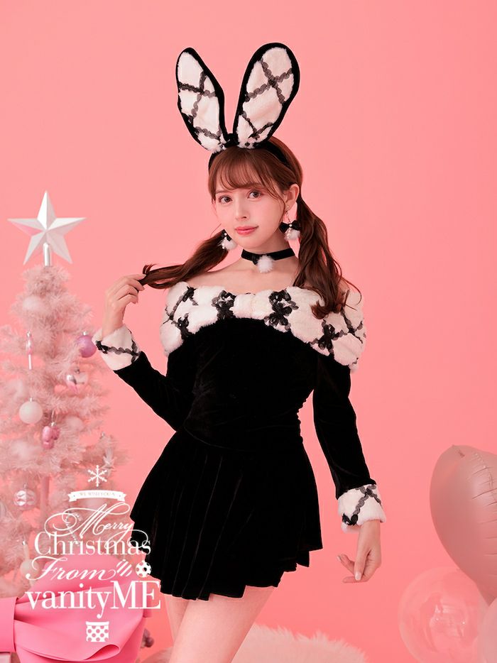 2点セット】NILS BLACK BUNNY SANTA ニルス ブラック バニー サンタ