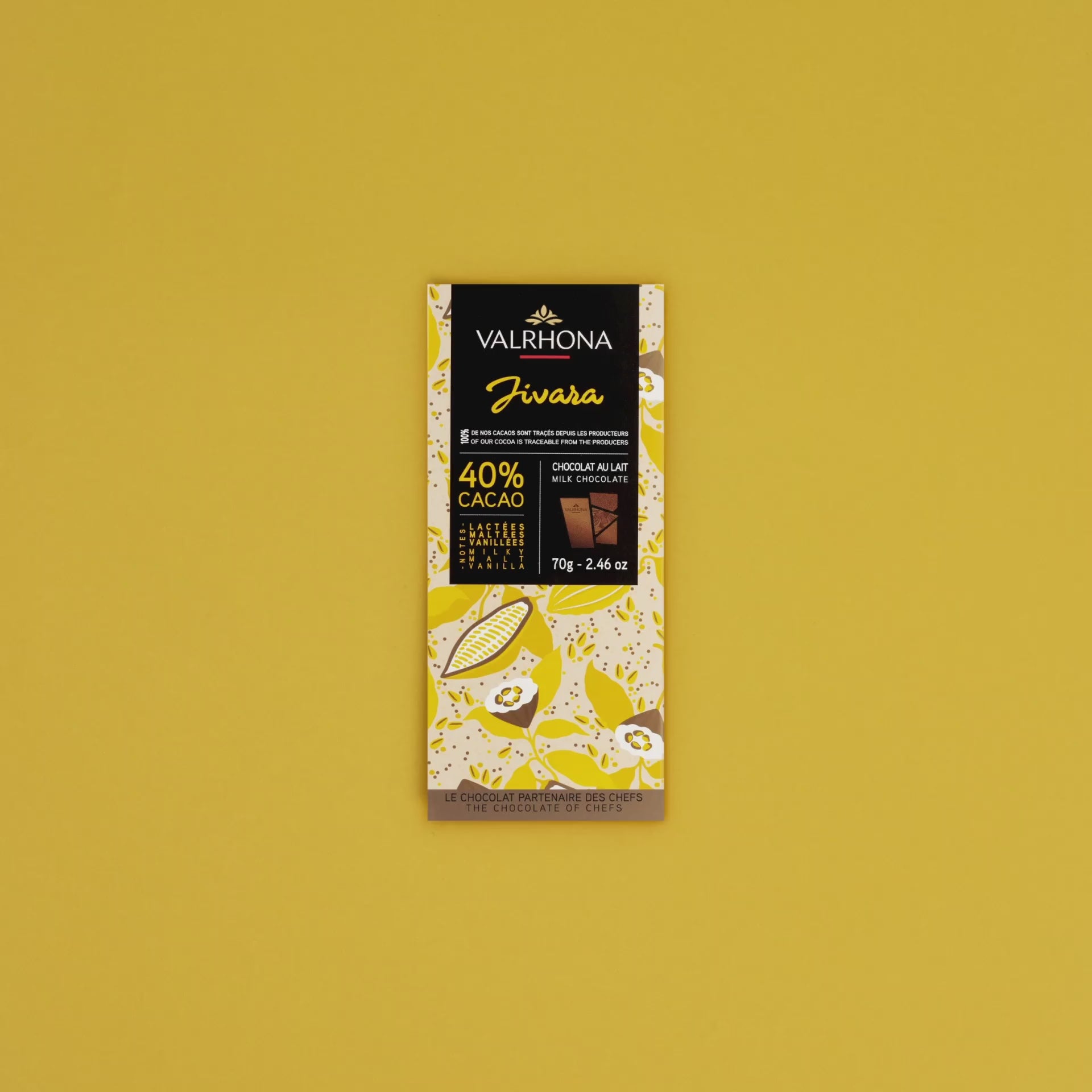 Jivara 40% Milk Chocolate Bar - Creamy Valrhona Delight – valrhona