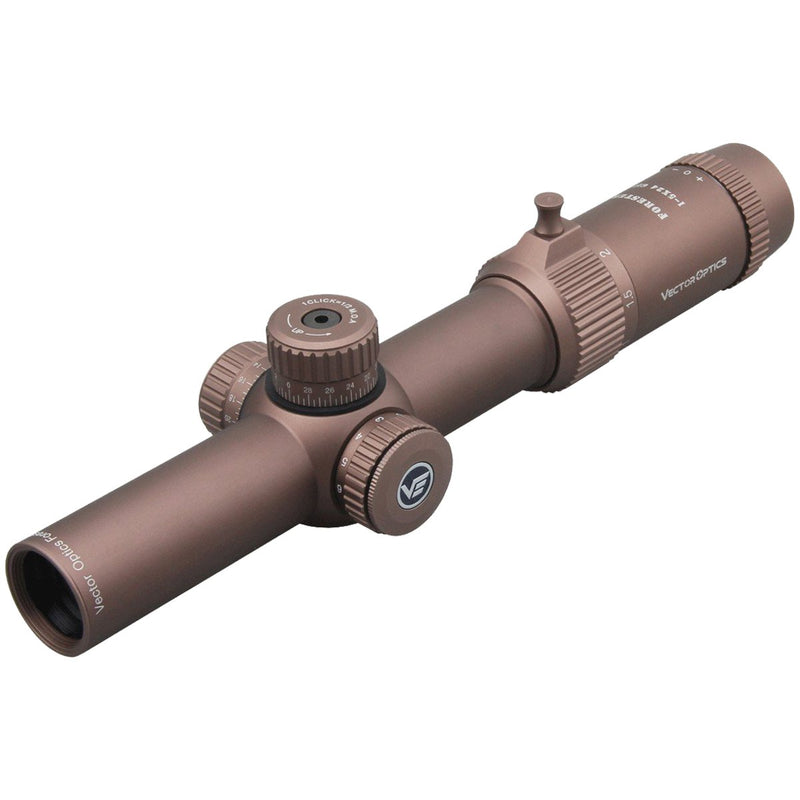 1-5x FDE LPVO | Forester 1-5x24 SFP .22LR Rifle Scope – Vector