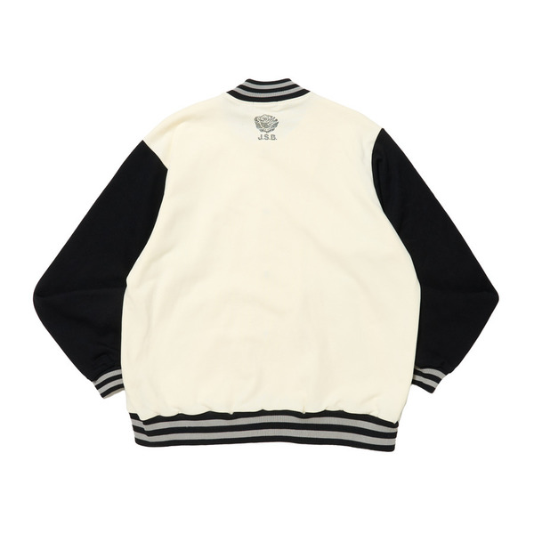 Rhinestone Logo Sweat Varsity Jacket | J.S.B. | VERTICAL GARAGE
