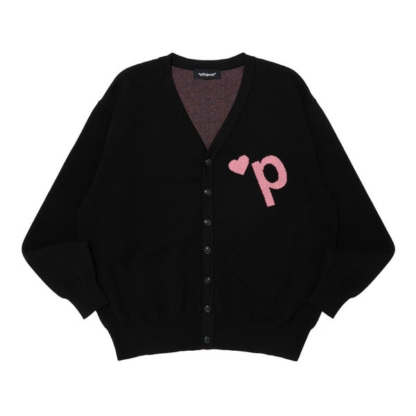 Heart P Logo Cardigan | *p(R)ojectR® | VERTICAL GARAGE OFFICIAL