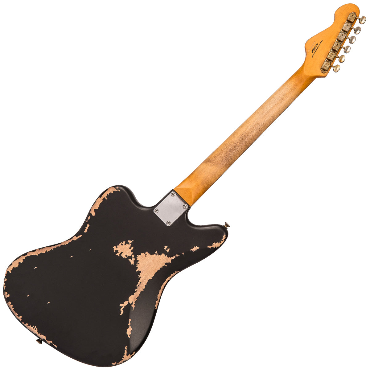 NEW!! Vintage V65 ICON Electric Guitar ~ Distressed Black