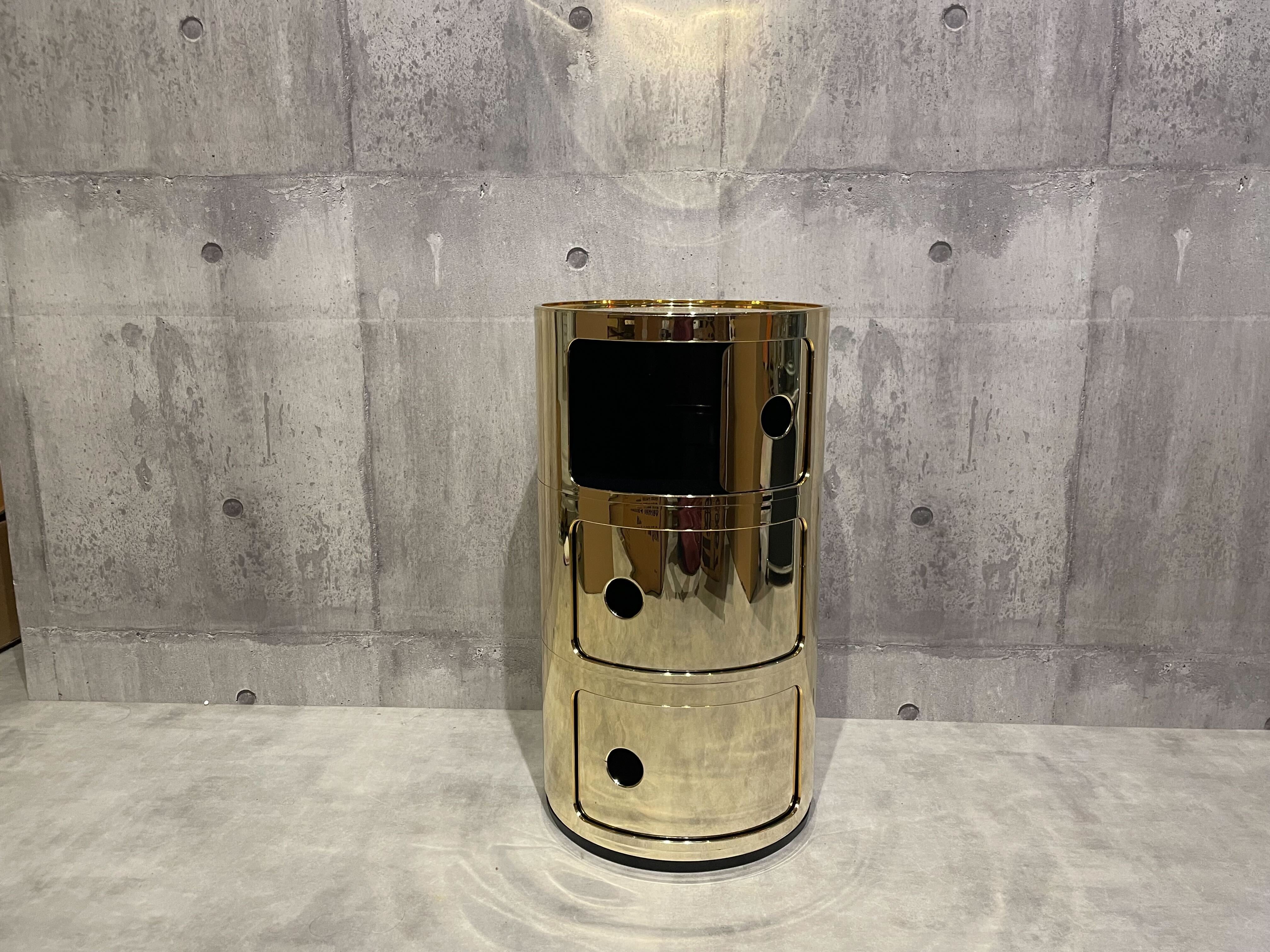 カルテル｜コンポニビリ 3段 ゴールド Kartell Componibili 正規品