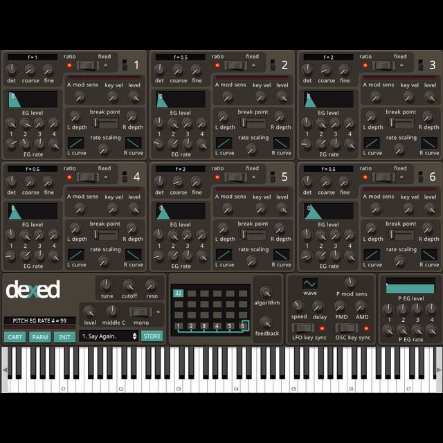 無料】DX7系FM音源シンセサイザー「DEXED」 | VST情報局