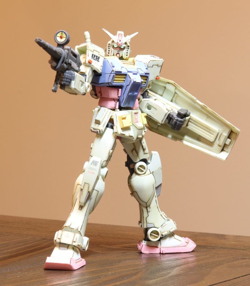 EGエントリーグレード ガンダム】セイラマスオ先生風に改造、塗装して
