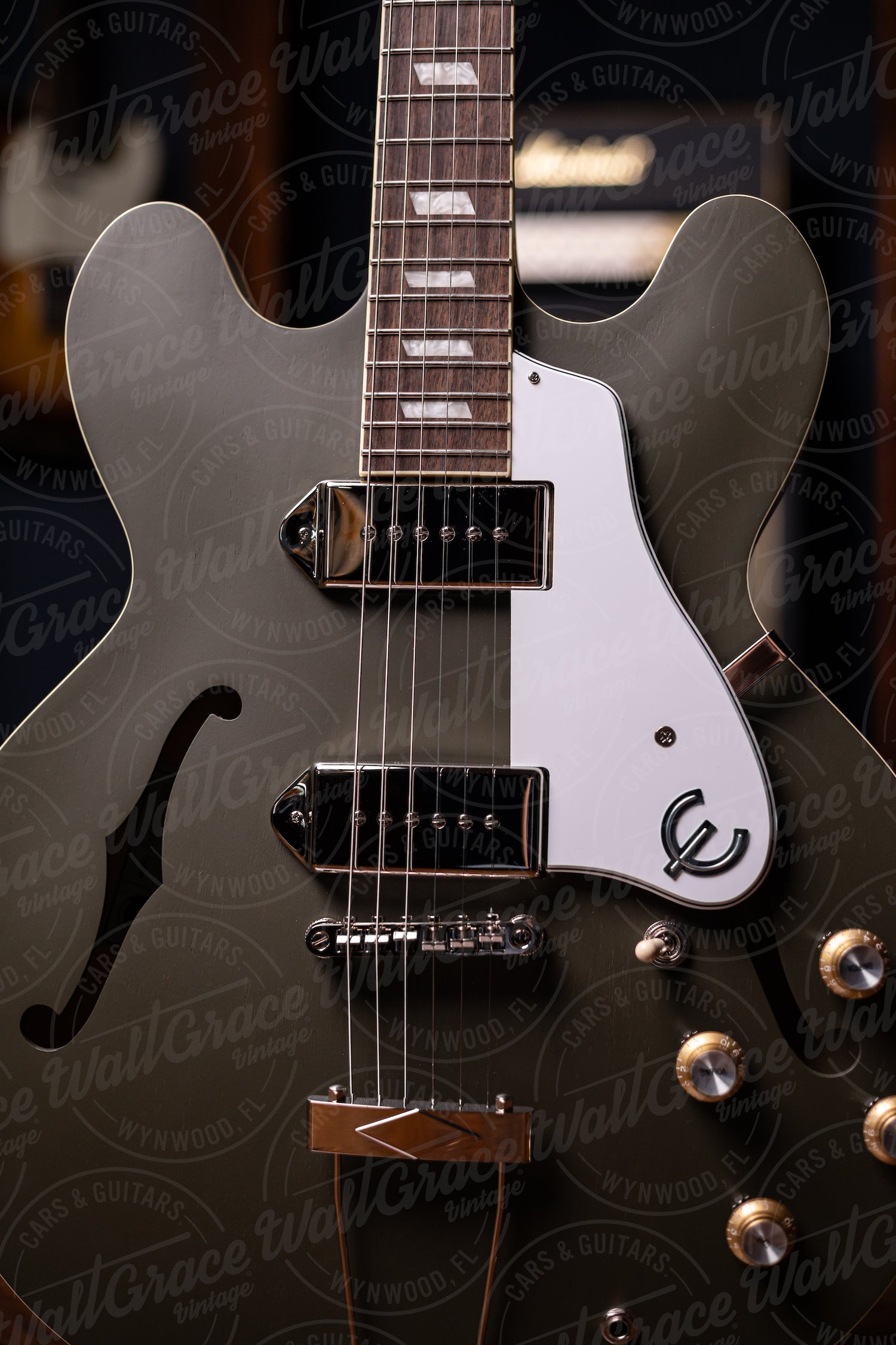 Epiphone Casino Worn Electric Guitar - Worn Olive Drab – Walt