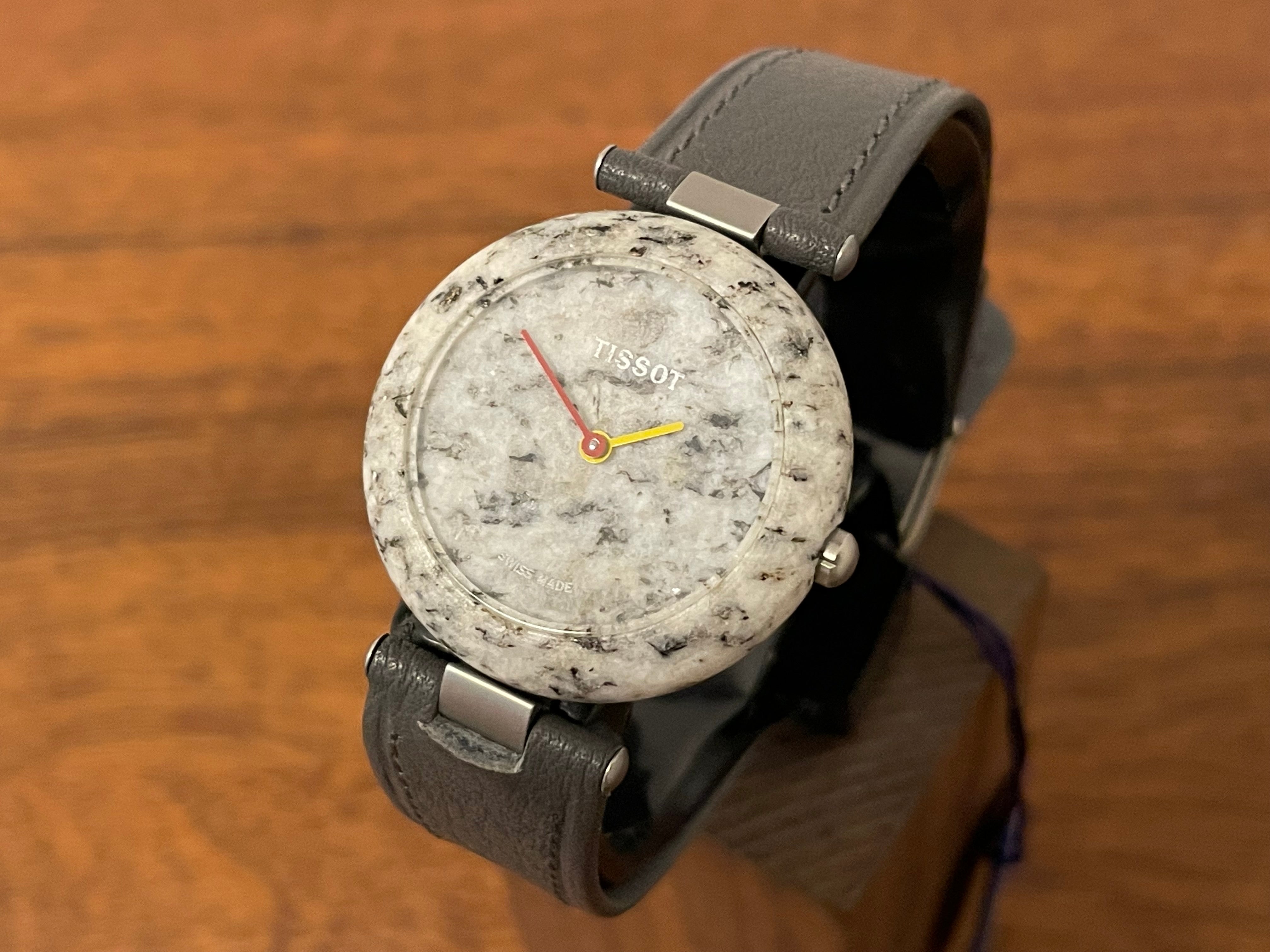 1980s) Tissot RockWatch R150 black/grey granite - mid size model