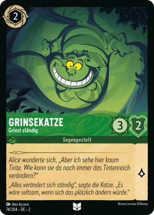 Cheshire Cat - Always Grinning - Mushu Report (Lorcana Wiki)