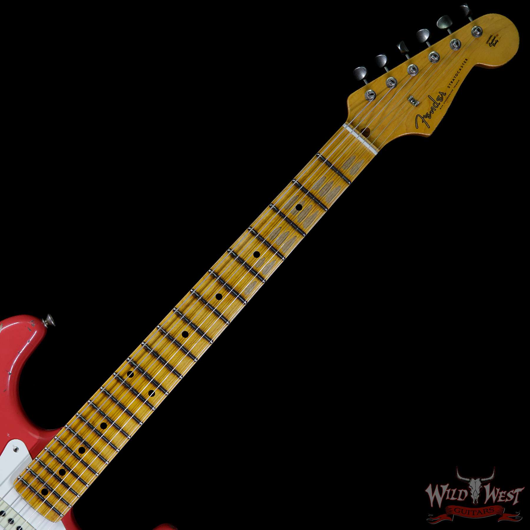 Fender Custom Shop 1957 Stratocaster Relic Maple Neck Fiesta Red
