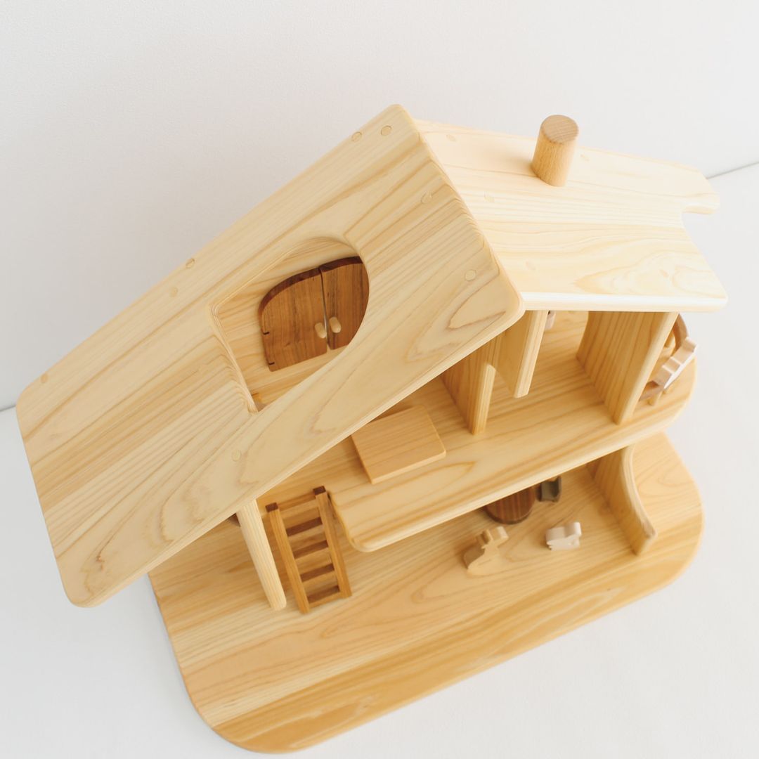 木製ドールハウス｜国産無垢材×職人仕上げの家具付きおもちゃ