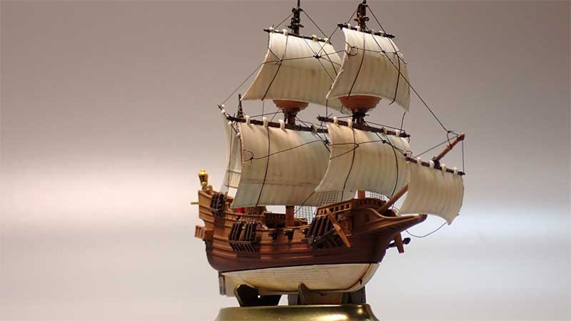 1/350ガレオン船(Golden Hind)製作しました | ウォルクラフト