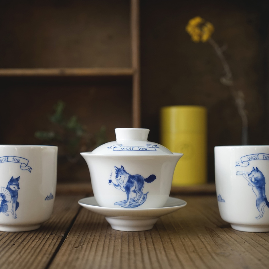琅茶オリジナル蓋碗 聞香杯、急須、茶杯、3種類の使い方 - 琅茶 Wolf Tea