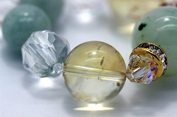 健康運 金運 魔除け 翡翠 シトリン ストラップ ドット翡翠1石入り
