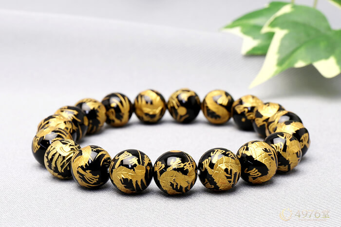 金龍オニキス ブレスレット 10mm（強運） ｜ 天然石通販の4976堂