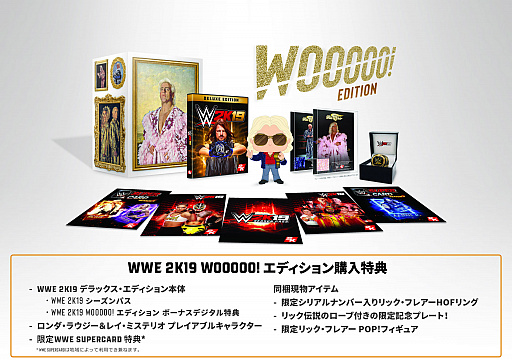 WWE 2K19」のコレクターズエディションは，リック・フレアーを