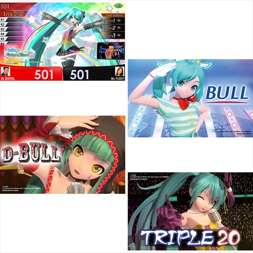 初音ミク Project DIVA Future Tone DX」のコラボダーツが登場。3月9日