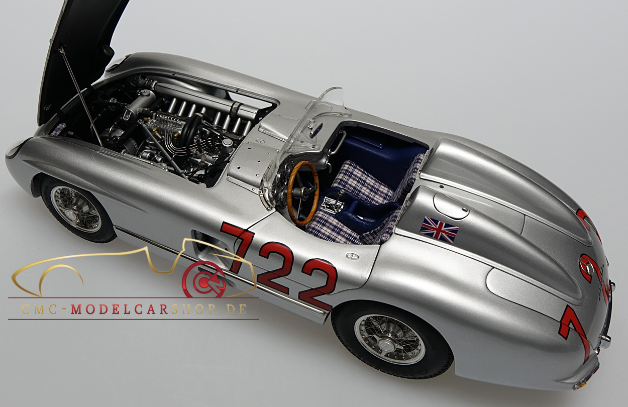 CMC Mercedes-Benz 300 SLR, Mille Miglia #722, model car, miniature