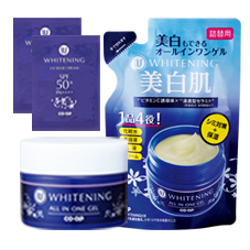 CO・OP 薬用ホワイトニングゲルA 本体＋詰替セット 下地サンプル
