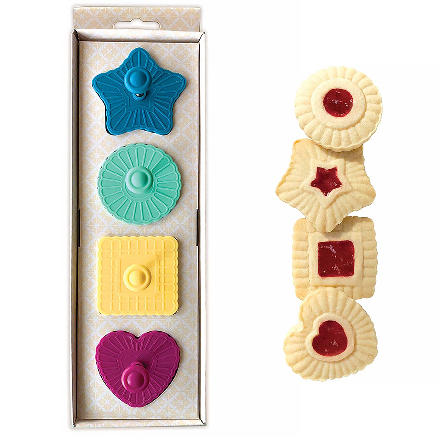 Linzer/Thumbprint Plunger Cookie Cutters | Country Kitchen