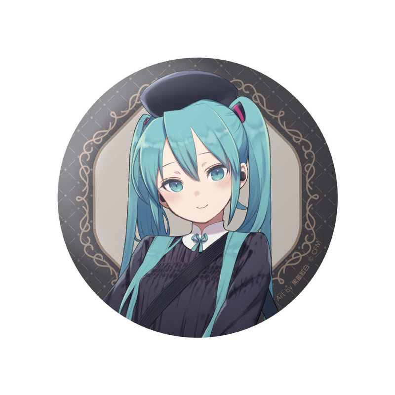 初音ミク×SOLWA おっきめキラキラ缶バッジ＆ステッカーセット Art by
