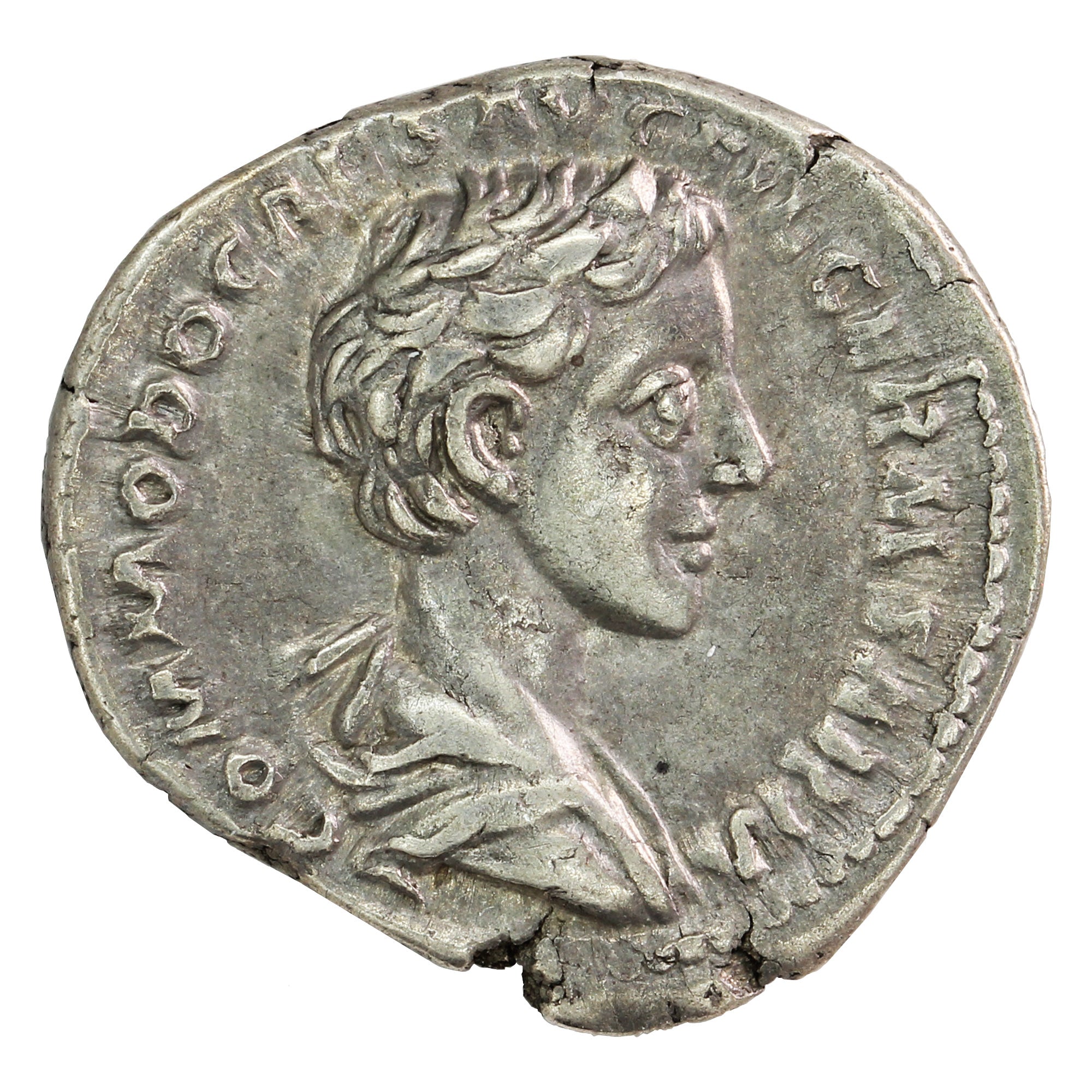 Ancient Rome 175-6AD Rev Trophy S 5547 Commodus as Caesar Silver