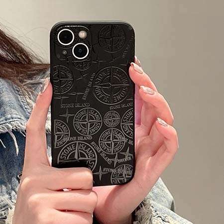 ストーンアイランドiphone16 16proケースソフトゴーム 耐衝撃 人気
