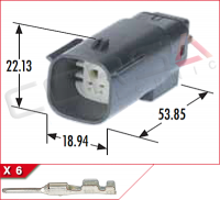 33482-3601, supersedes 33482-0601 - Molex | MX150-6P-2A - Corsa