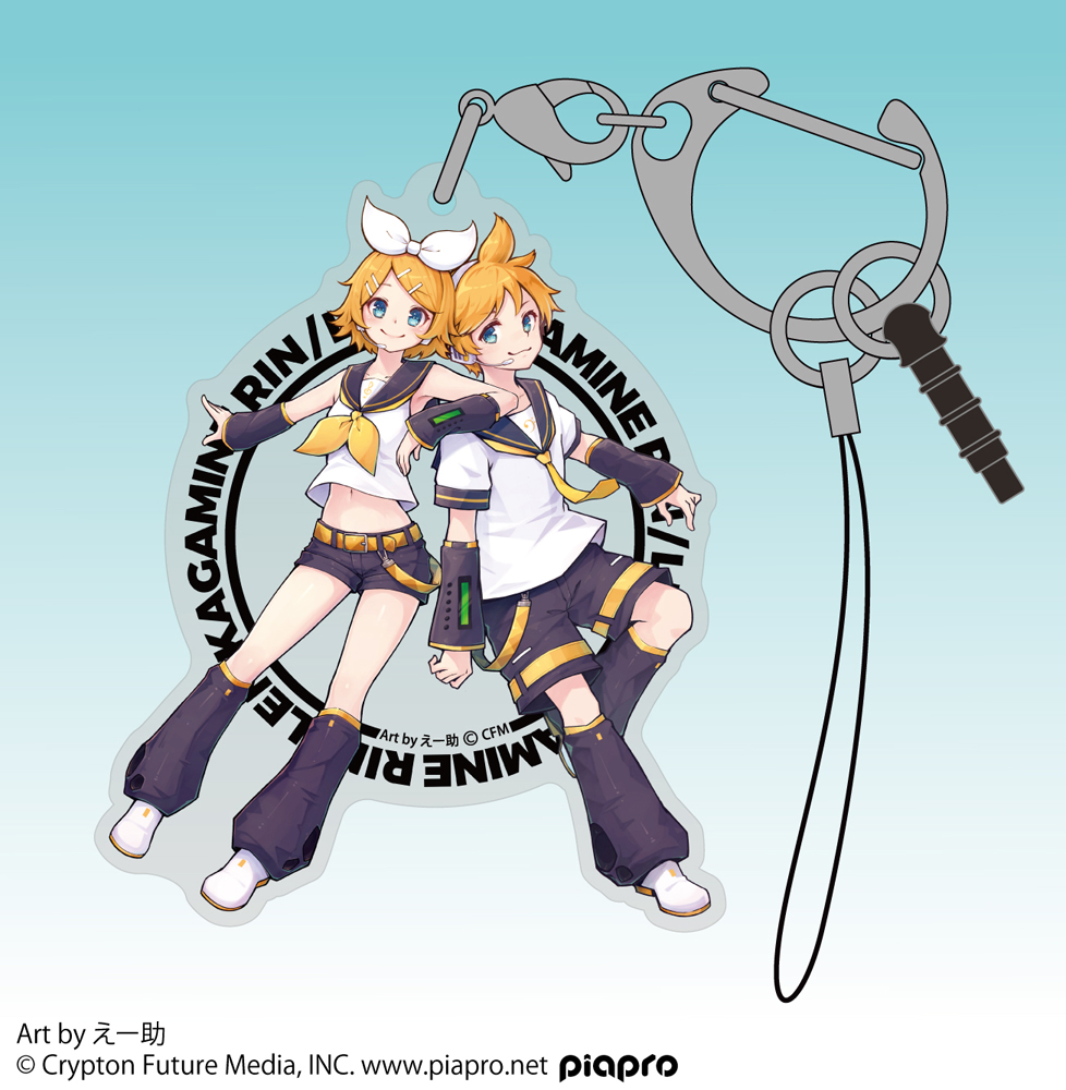 鏡音リン・レン アクリルマルチキーホルダー えー助 Ver. [鏡音リン