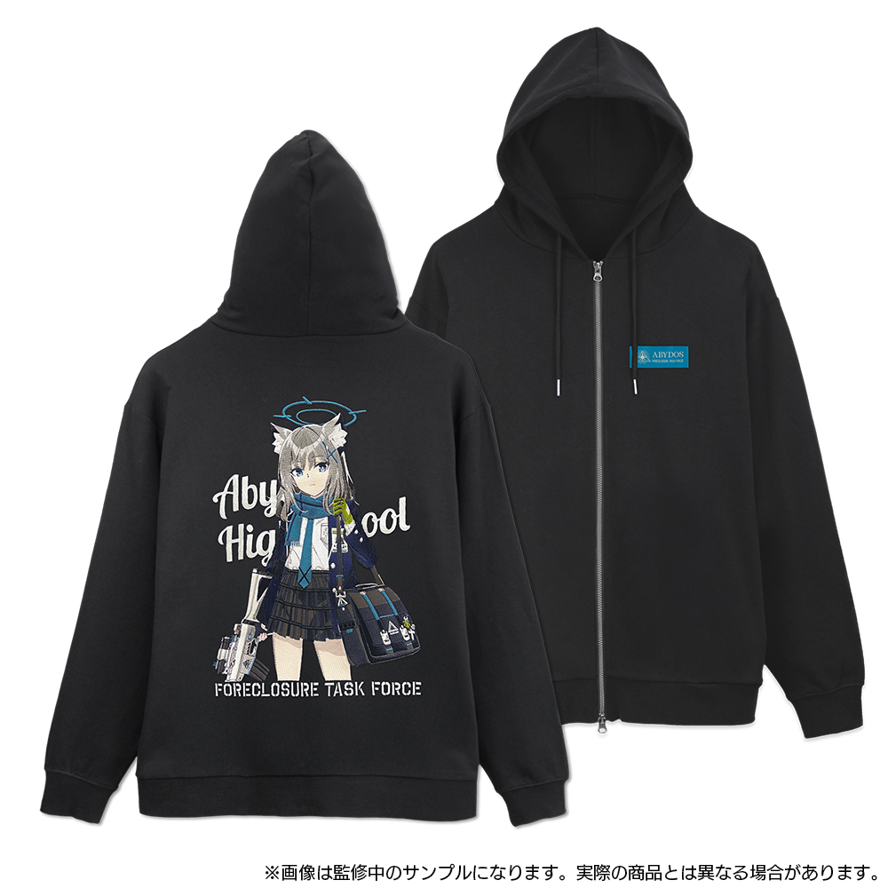 ☆限定☆『ブルーアーカイブ』シロコ 刺繍ジップパーカー [ブルー