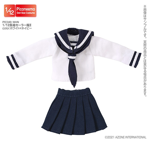 PIC349【1/12サイズドール用】1/12長袖セーラー服II [ピコニーモ