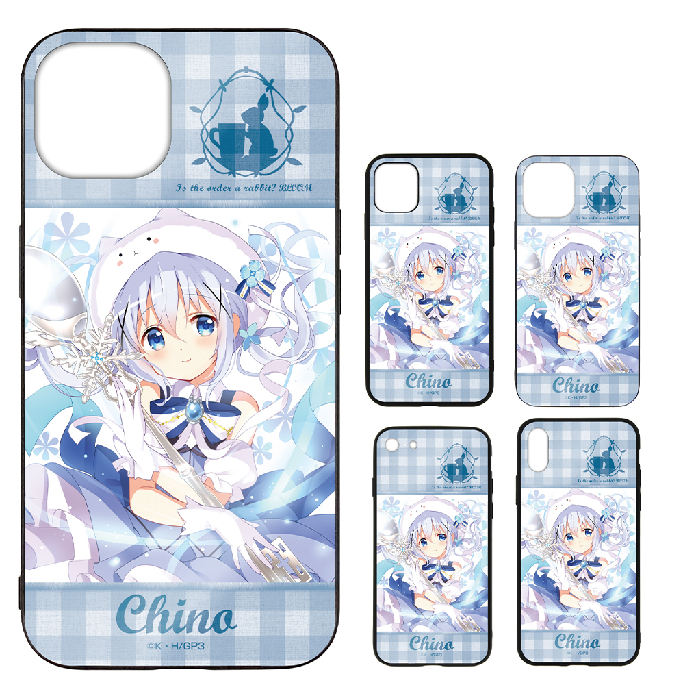 チノ 強化ガラスiPhoneケース [ご注文はうさぎですか？ BLOOM] | 二