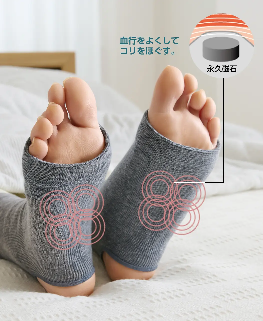 通販生活®就寝磁気足裏サポーター｜【公式】カタログハウスの通販サイト