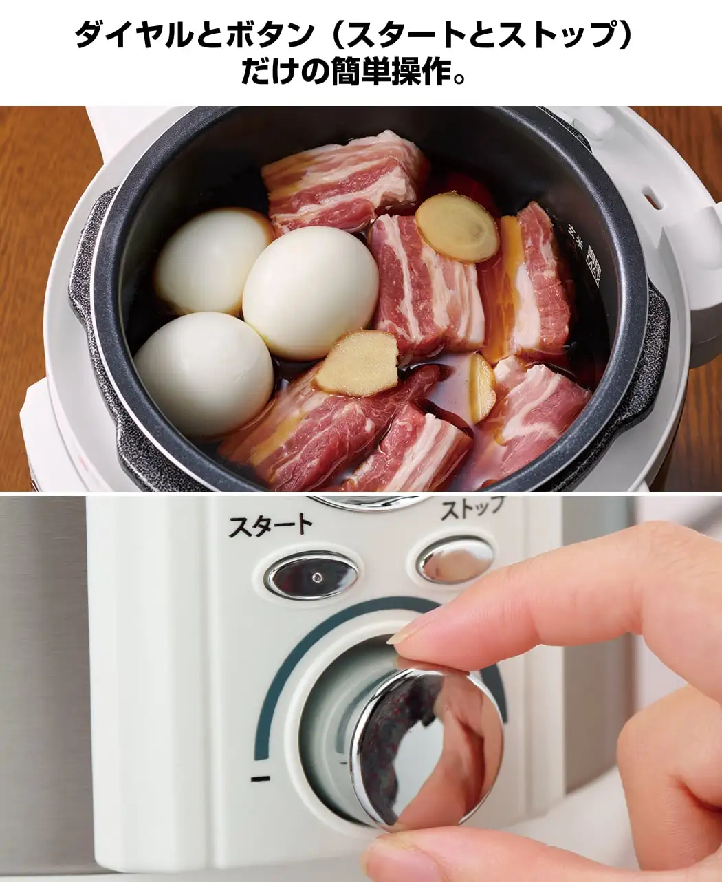 通販生活®電気圧力鍋リブセトラ（レシピブック2種+蒸皿つき）｜【公式