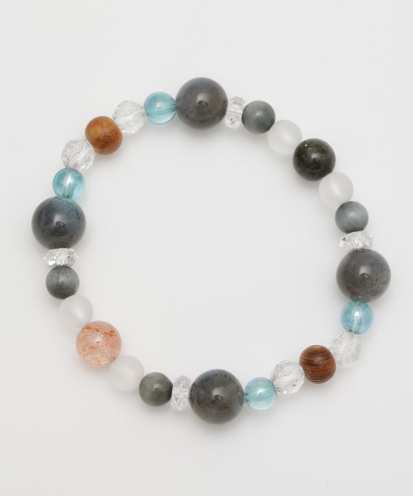 天地(あめつち)ラブラドライト ブレスレット(LABRADORITE): 『岩座