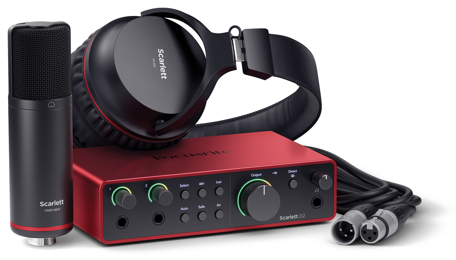 FOCUSRITE SCARLETT SOLO STUDIO 4TH GEN AUDIO INTERFACE Bundle with