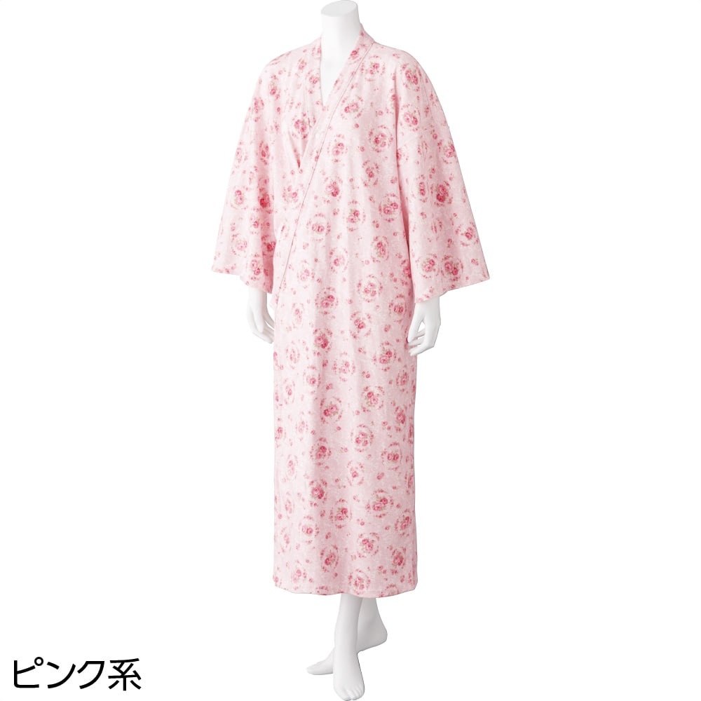 ケアファッションオンラインヒモなし楽々！やわらかワンタッチねまき