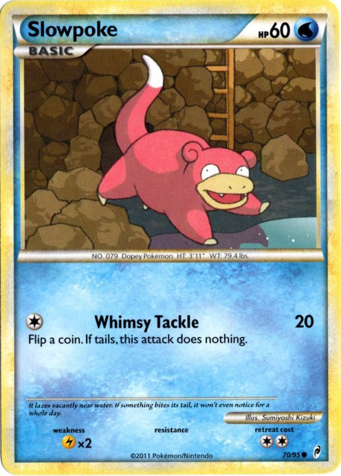 ヤドン 海外版 英語版 Slowpoke - 70/95 - 海外限定イラスト【Card
