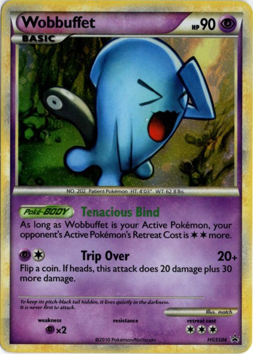 ソーナンス 海外版 英語版 ホロ プロモ Wobbuffet - HGSS04 -【Card